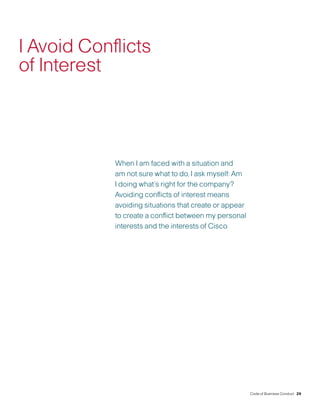 cisco systems Code of Business Conduct 