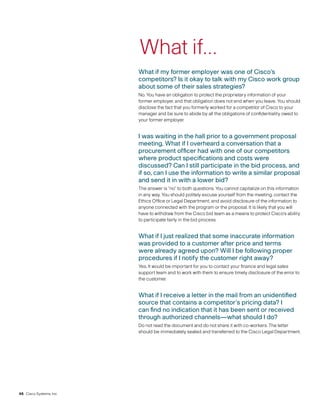 cisco systems Code of Business Conduct 