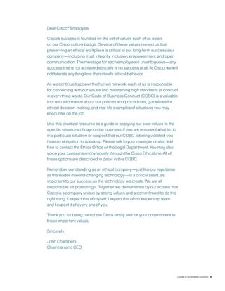 cisco systems Code of Business Conduct 