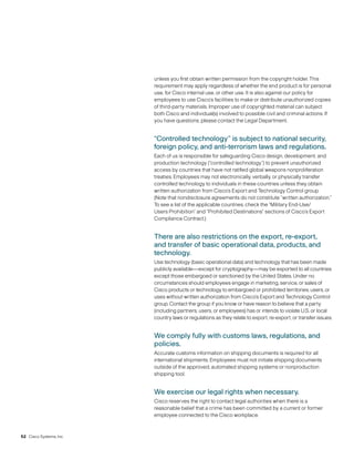 cisco systems Code of Business Conduct 