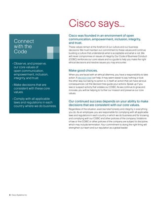 cisco systems Code of Business Conduct 