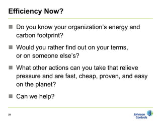 johnson controls CanaccordAdams Virtual Roundtable: A Perspective on Energy Efficiency 