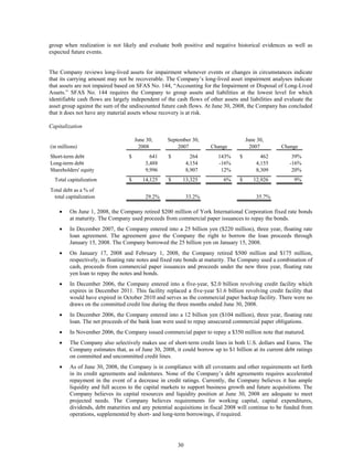 johnson controls  FY2008 3rd Quarter Form 10-Q  