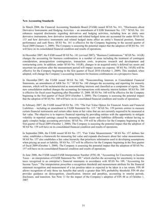 johnson controls  FY2008 3rd Quarter Form 10-Q  