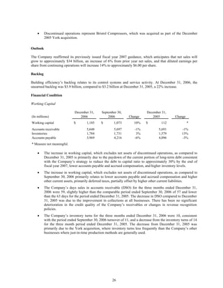 johnson controls  FY2007 1st Quarter Form 10-Q  
