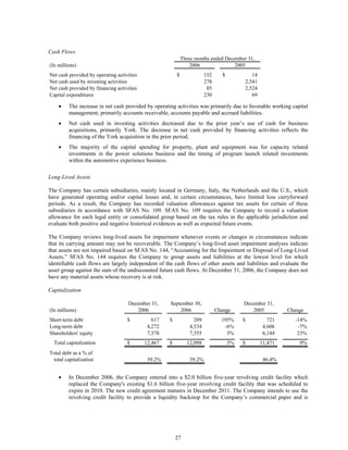 johnson controls  FY2007 1st Quarter Form 10-Q  