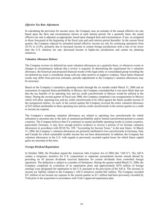 johnson controls  FY2006 2nd Quarter Form 10-Q  