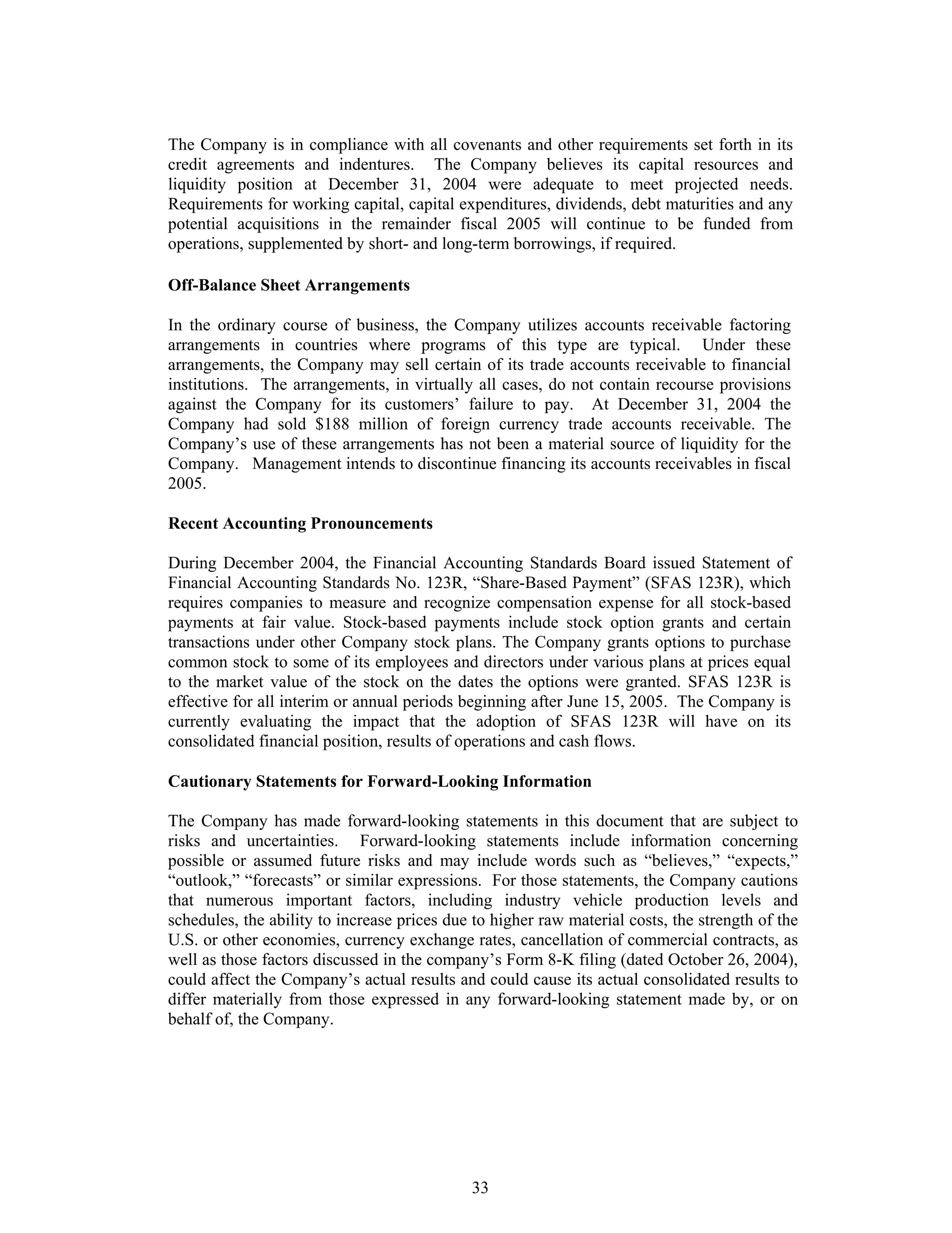 johnson controls FY2005 1st Quarter Form 10-QA