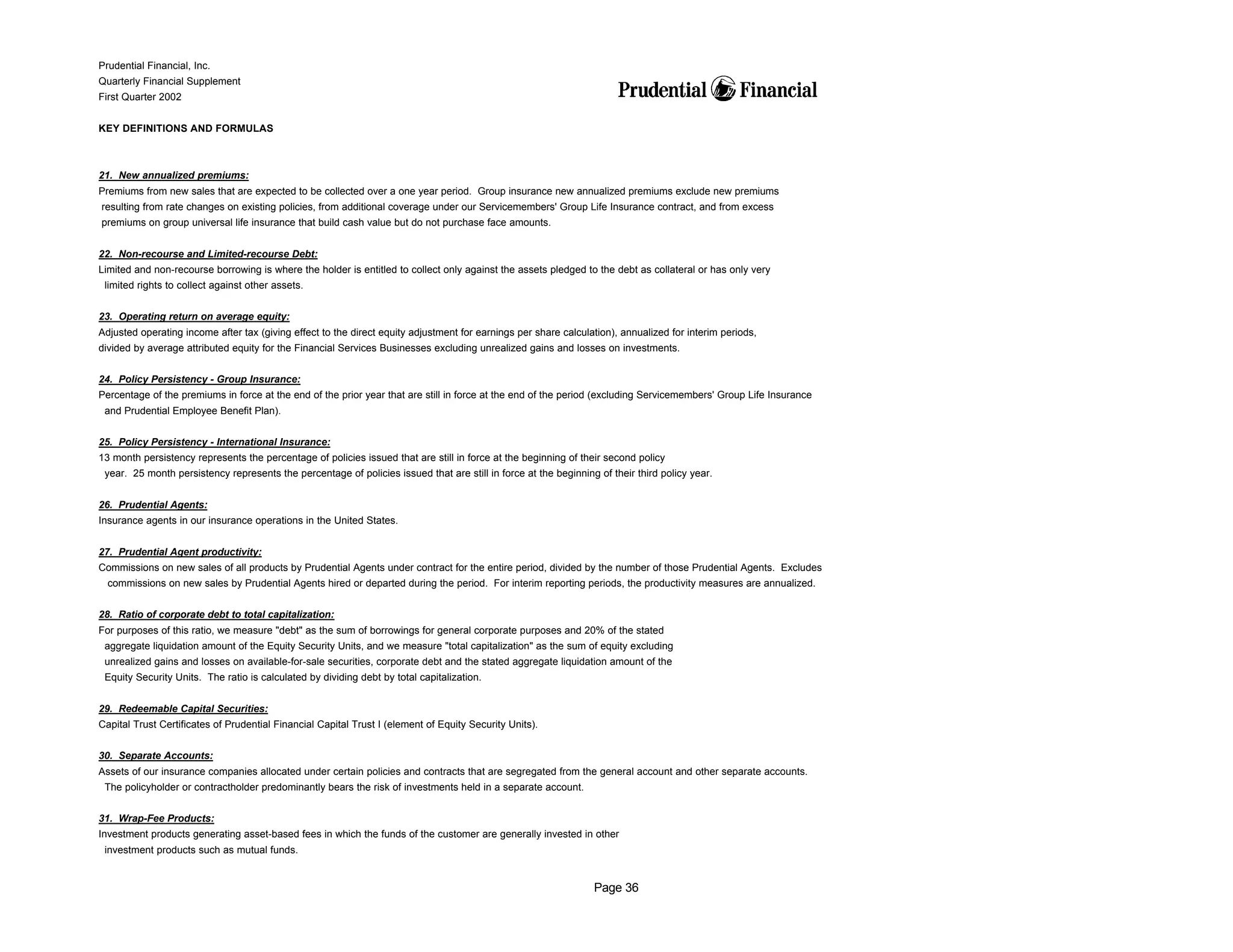prudential financial 1Q02 QFS