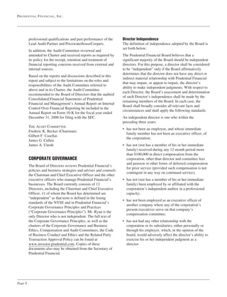  prudential financial  Proxy Statements 2007