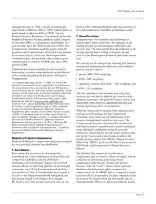  prudential financial  Proxy Statements 2007