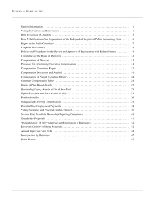  prudential financial  Proxy Statements 2007