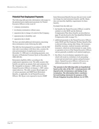  prudential financial  Proxy Statements 2007