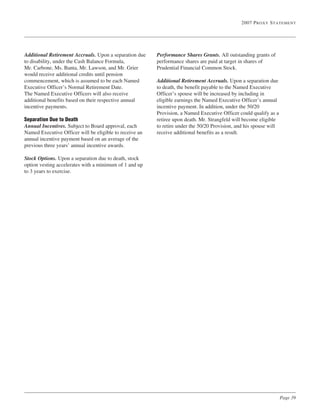  prudential financial  Proxy Statements 2007