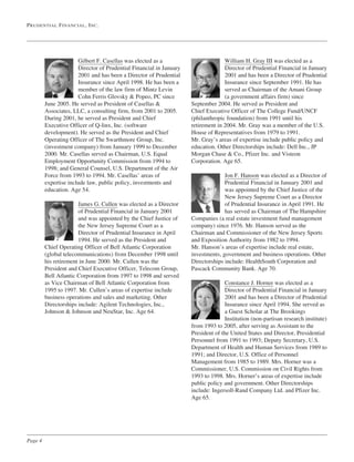  prudential financial  Proxy Statements 2007