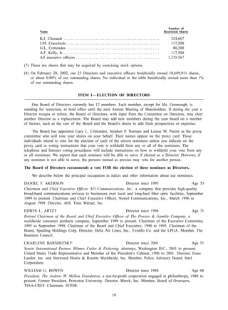 american express Proxy Statements2002