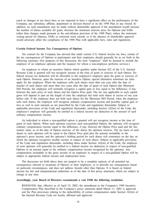 american express Proxy Statements2002