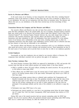 american express Proxy Statements2002