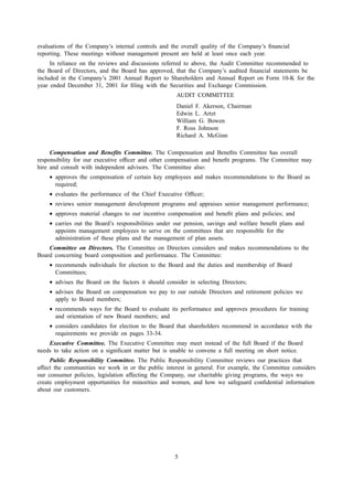 american express Proxy Statements2002