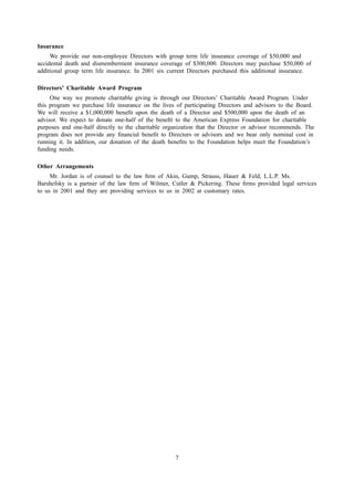 american express Proxy Statements2002