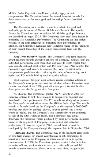 american express Proxy Statements2001