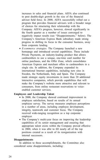 american express Proxy Statements2001