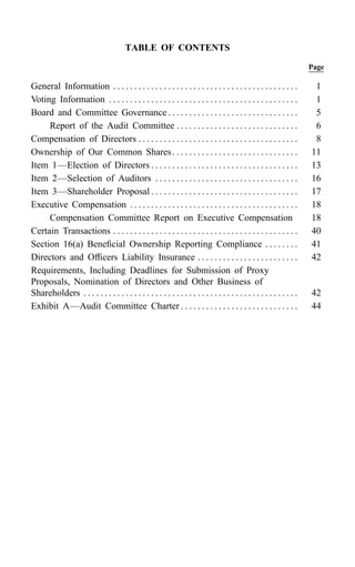 american express Proxy Statements2001
