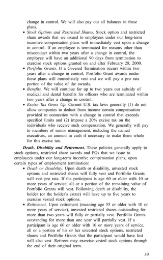 american express Proxy Statements2001