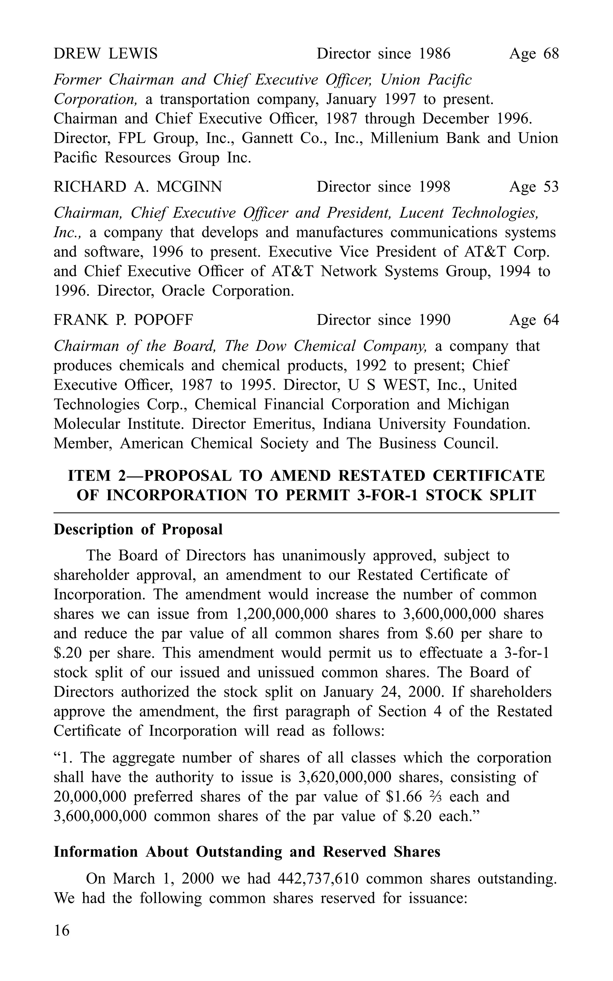 american express Proxy Statements2000
