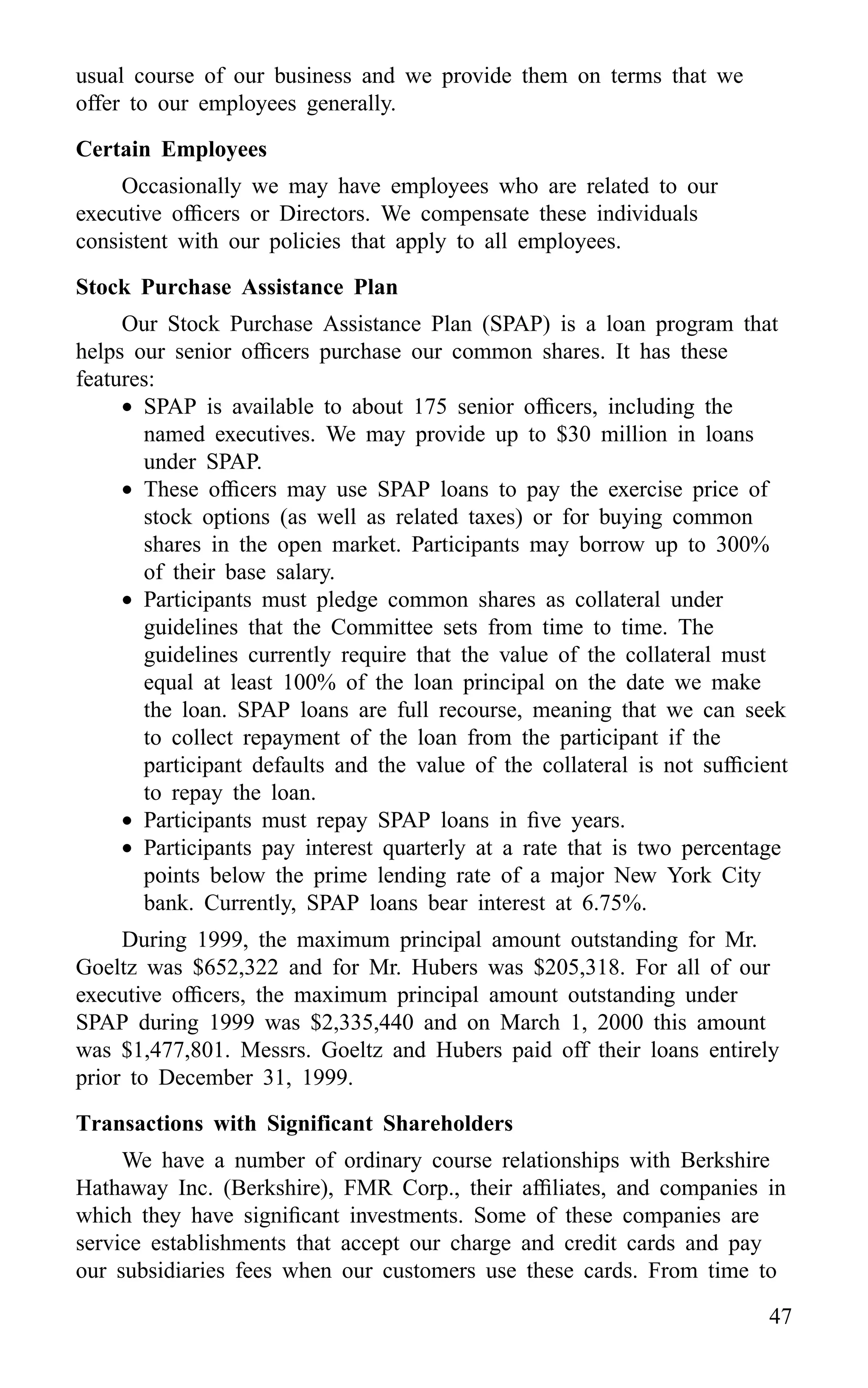 american express Proxy Statements2000