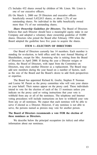 american express Proxy Statements2000