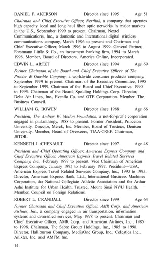 american express Proxy Statements2000