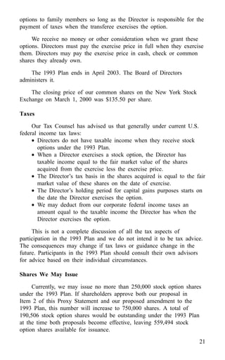 american express Proxy Statements2000