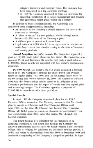 american express Proxy Statements2000