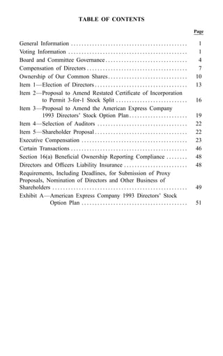 american express Proxy Statements2000