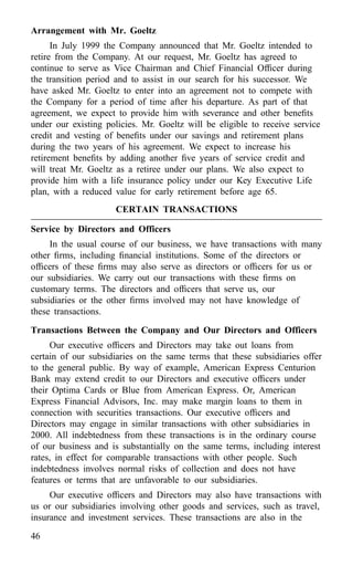 american express Proxy Statements2000