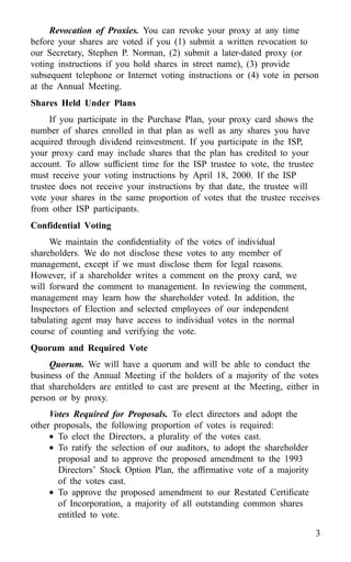 american express Proxy Statements2000