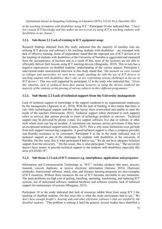 AN ASSESSMENT OF ICT SUPPORT FOR STUDENTS LIVING WITH DISABILITIES AT ...