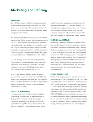 hess Annual Reports 2007