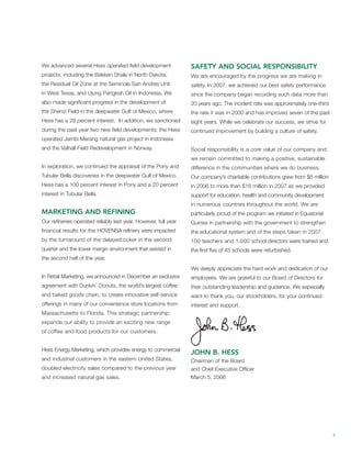 hess Annual Reports 2007