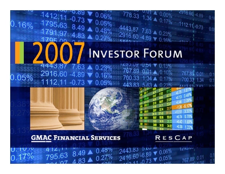 Rescap Chief Executive Officer Bruce Paradis Gmac Llc And Residenti