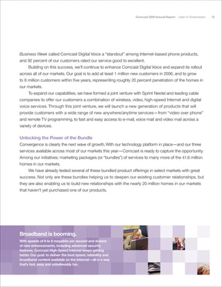 comcast Annual Report to Shareholders 2005