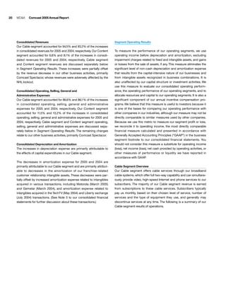 comcast Annual Report to Shareholders 2005