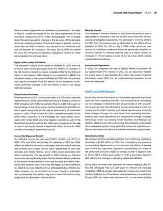 comcast Annual Report to Shareholders 2005