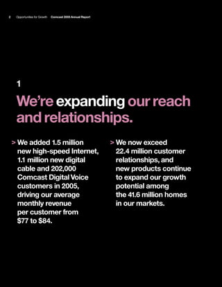 comcast Annual Report to Shareholders 2005