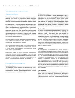 comcast Annual Report to Shareholders 2005