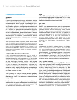 comcast Annual Report to Shareholders 2005