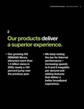 comcast Annual Report to Shareholders 2005