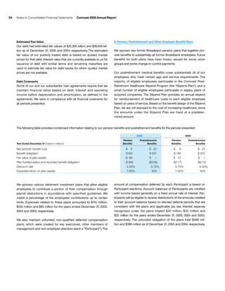 comcast Annual Report to Shareholders 2005