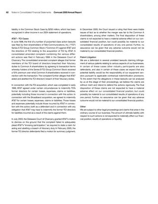 comcast Annual Report to Shareholders 2005